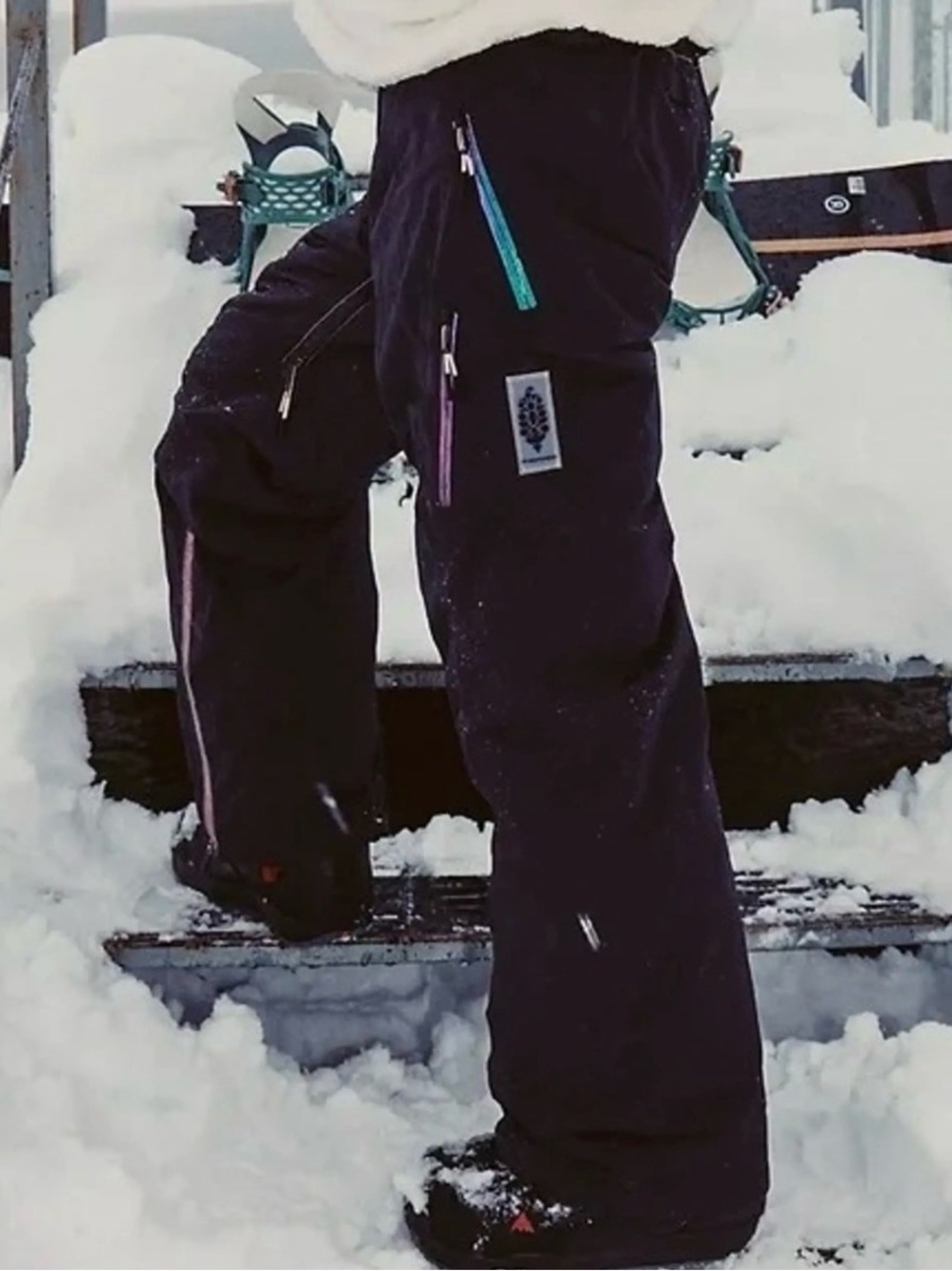 Free People FP Movement On The Ascend Insulated Ski Pants Black Womens